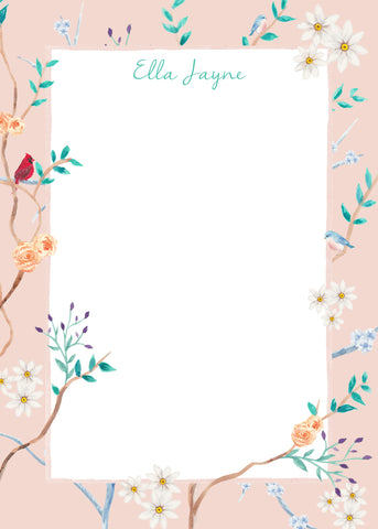 Chinoiserie Chic Notepad {pink}
