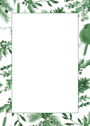 Non-Personalized Green Toile Notepad