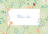 Chinoiserie Chic Folded Notecard Set-Green