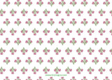 Block Print Notecards-Pink + Green