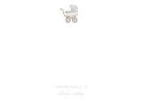 Baby Pram Nursery Notes-Grey