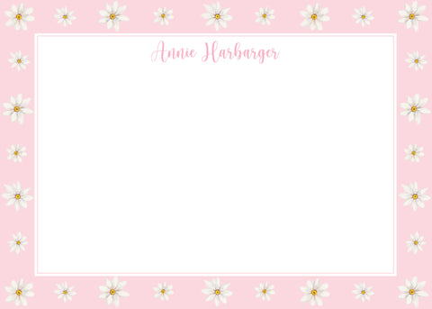 Pink Daisy Notecard Set