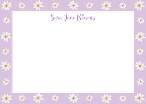 Purple Daisy Notecard Set