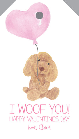 I Woof You Valentine {pink}