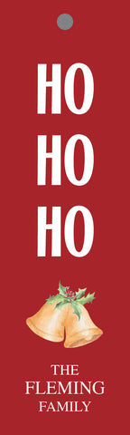 Ho Ho Ho! Vertical Tag {red+bells}