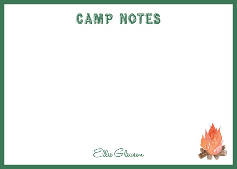 Personalized Camp Notecards