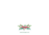 Pine Bough Christmas Card (horizontal)