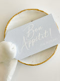 Bon Appétite! Hangtag {blue + white}