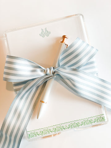 Scallop Notepad {blue and green}