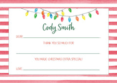 Vintage Lights Fill-in Notecard