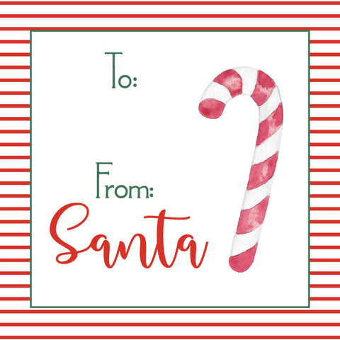 From Santa non-personalized gift tag
