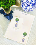 Chinoiserie + Boxwood Topiary Gift Set