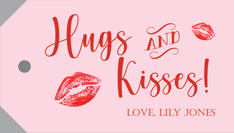 Hugs and Kisses Valentine Hangtag