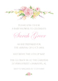 Watercolor Floral Shower Invitation