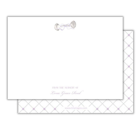 Baby Rattle Nursery Notes-Lilac
