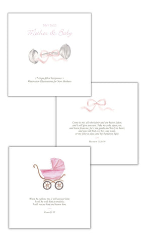 Mother and Baby Scripture Card Set {pink}